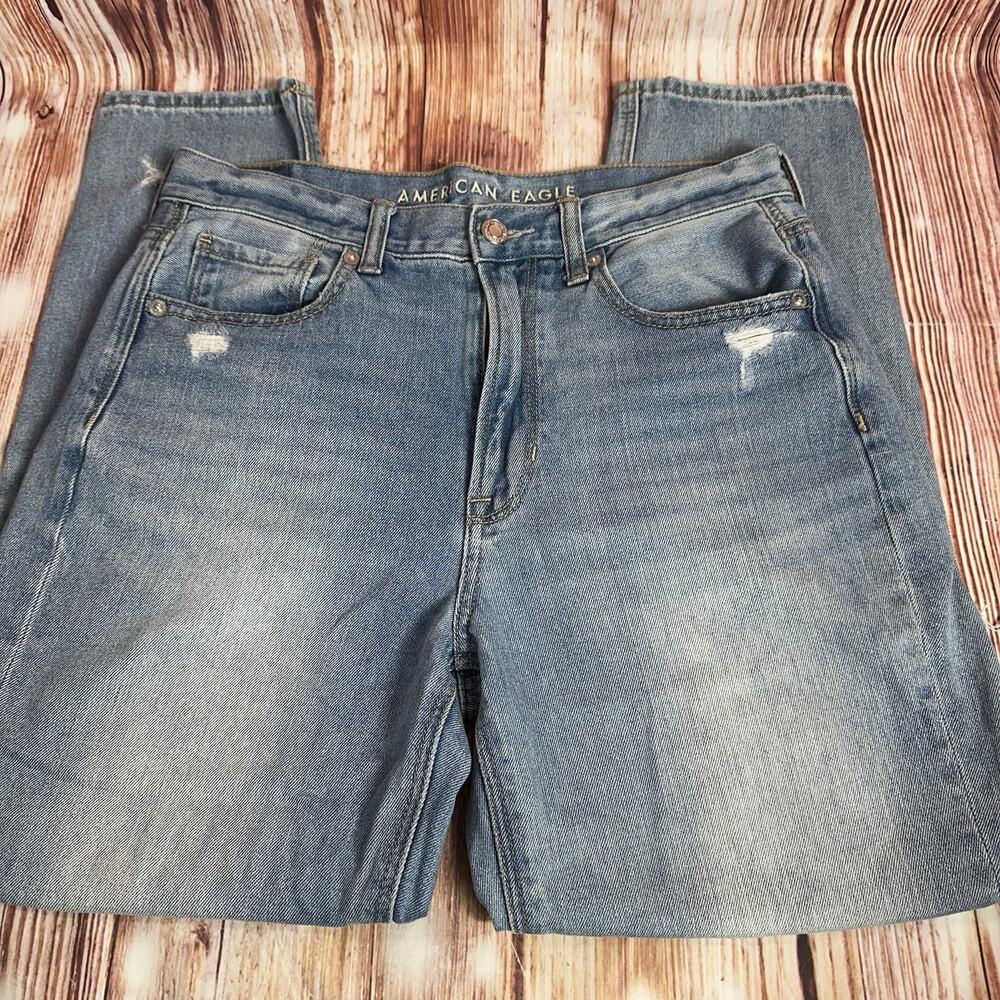 American Eagle MOM JEAN Womens Size 6 Short High Rise Jeans Denim Pants 29x25 - Picture 3 of 11